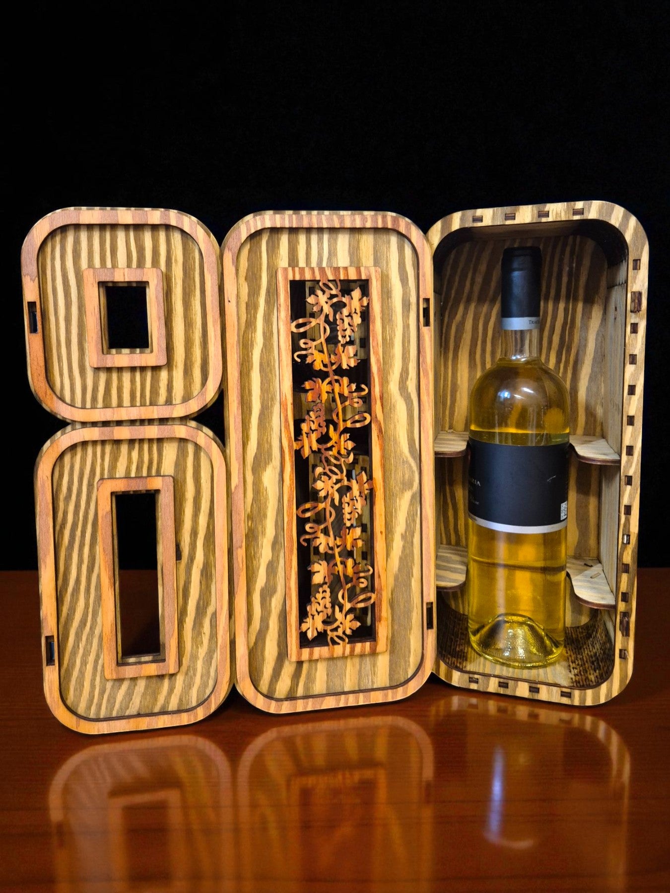 Cutie din lemn personalizată pentru aniversarea de 80 de ani 🎉