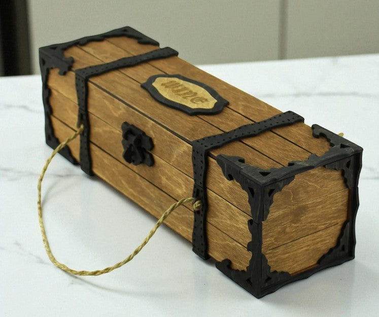 Cutie de vin din lemn – clasică și elegantă, cu gravură personalizată gratuită