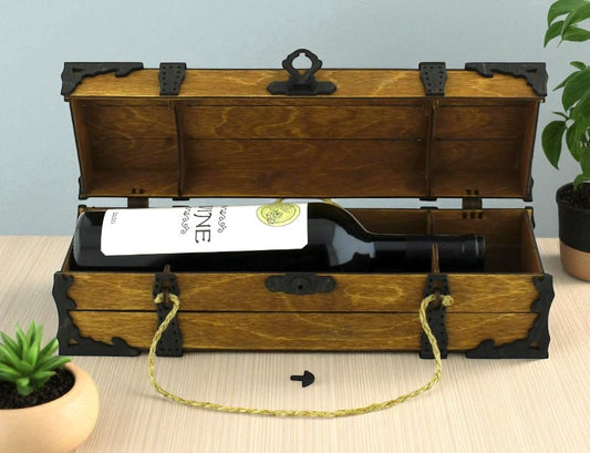 Cutie de vin din lemn – clasică și elegantă, cu gravură personalizată gratuită